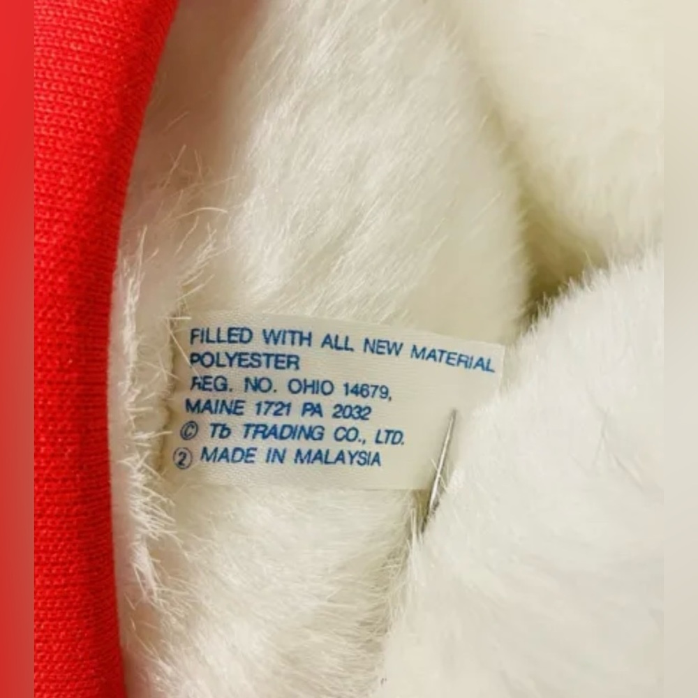 VTG 1989 Tb Trading Co. Roses Dept. Store Christmas B.B. Bear & Friend 18" Plush - Picture 4 of 4